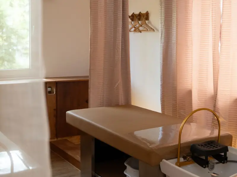 Hier siehst du eine Massageliege in deinem Day Spa in Nürnberg für 100% Tiefenentspannung.